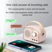 COOMAER Exquisite Portable Bluetooth Speaker With Multiple Colors And TWS Connection Large Battery Supports USB And TF Card Playback