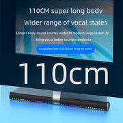 COOMAER RGB Bluetooth Soundbar Designed for Home Theaters Supports Wall Mounting and Offers FM SD Input USB SD MMC DVD PC MP3 MP4 etc.