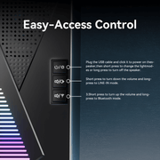 COOMAER Gaming Speakers for PC Computer with Dynamic RGB Lighting and Bluetooth Multi Device Connectivity